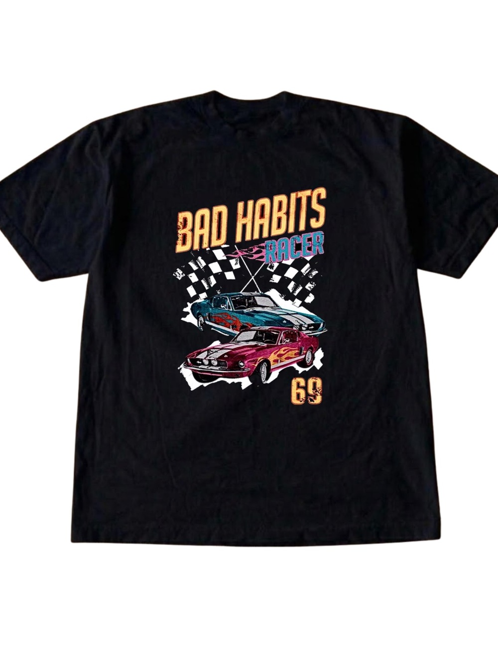 Gildan Black Racer Graphic Tee